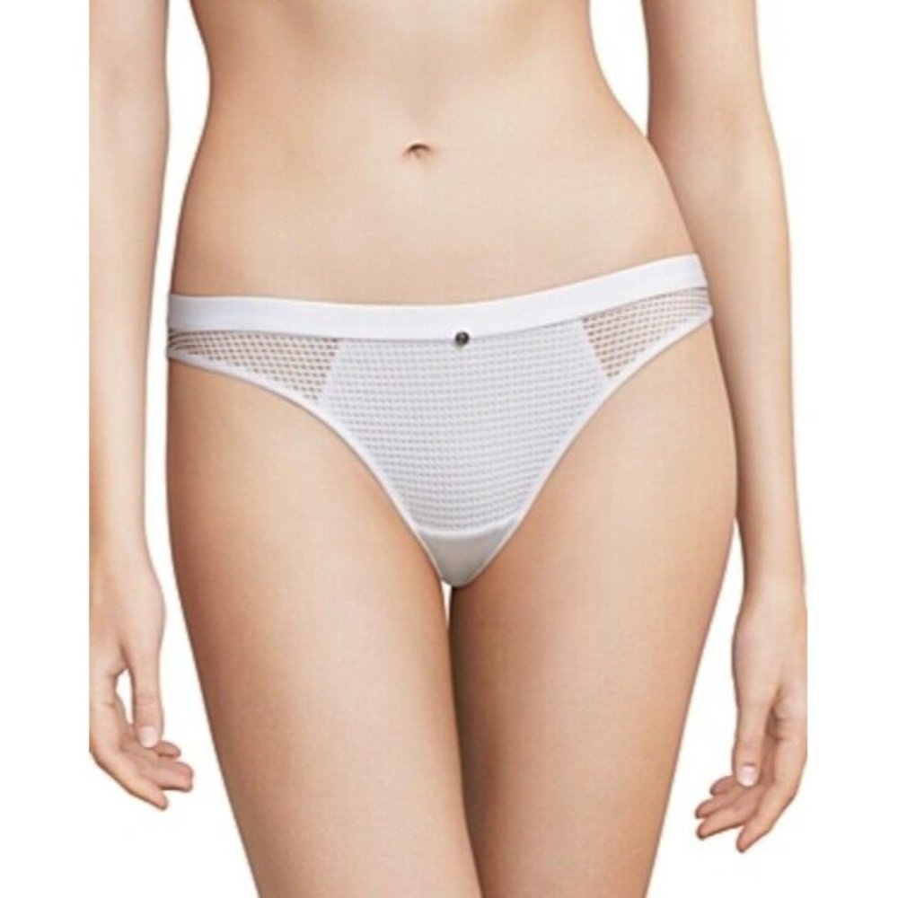 Chantelle Motif Brazilian Briefs - White Size XL (16)